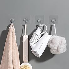 Bandes de serviettes Smart Blinds Home Hard Ustensiles en toile Support de sac à vis dans la colle de fenêtre Suspensions en verre