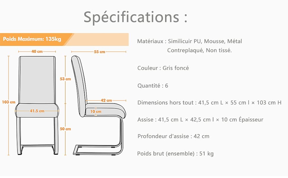 chaise de salle a manger