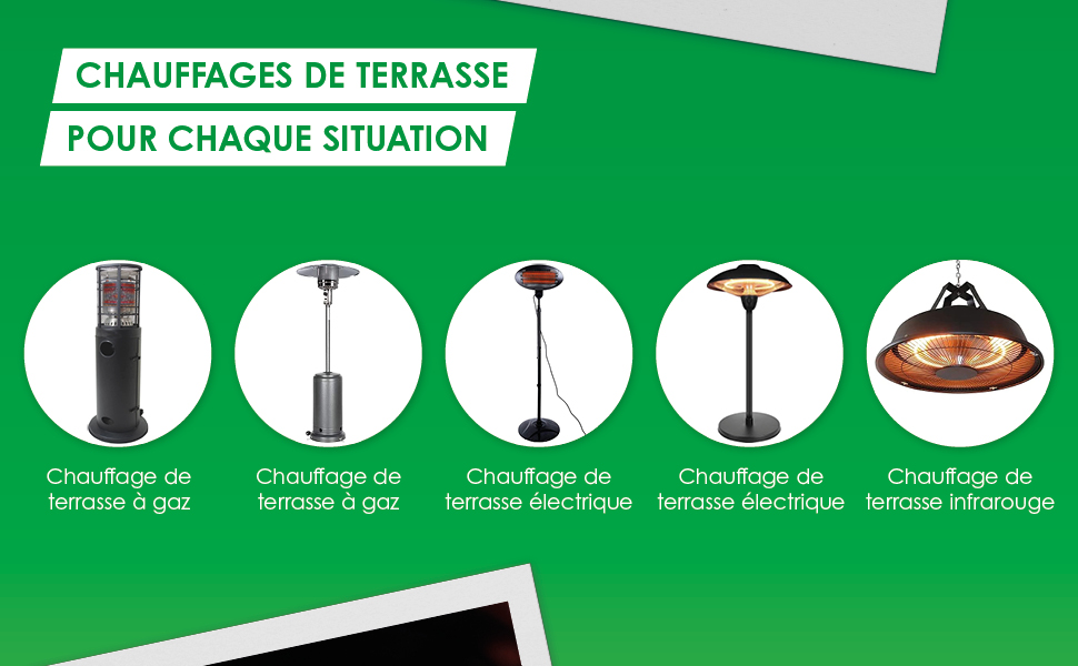 Maxxgarden Chauffages de terrasse pour chaque situation