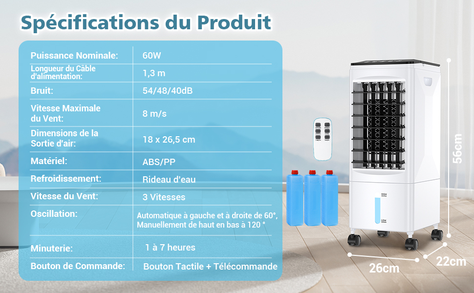 Spécifications du Produit