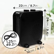 chauffage radiateur appoint soufflant ventilateur chauffer ventiler hiver été électrique chaleur