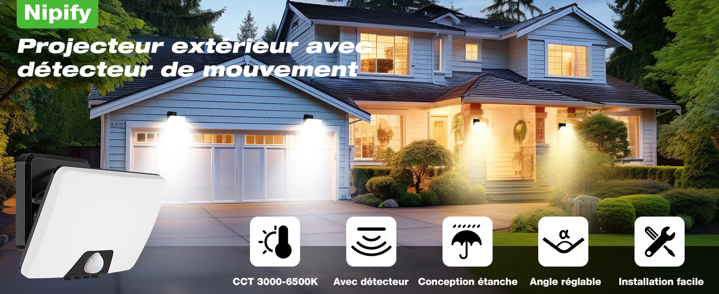 projecteur led extérieur