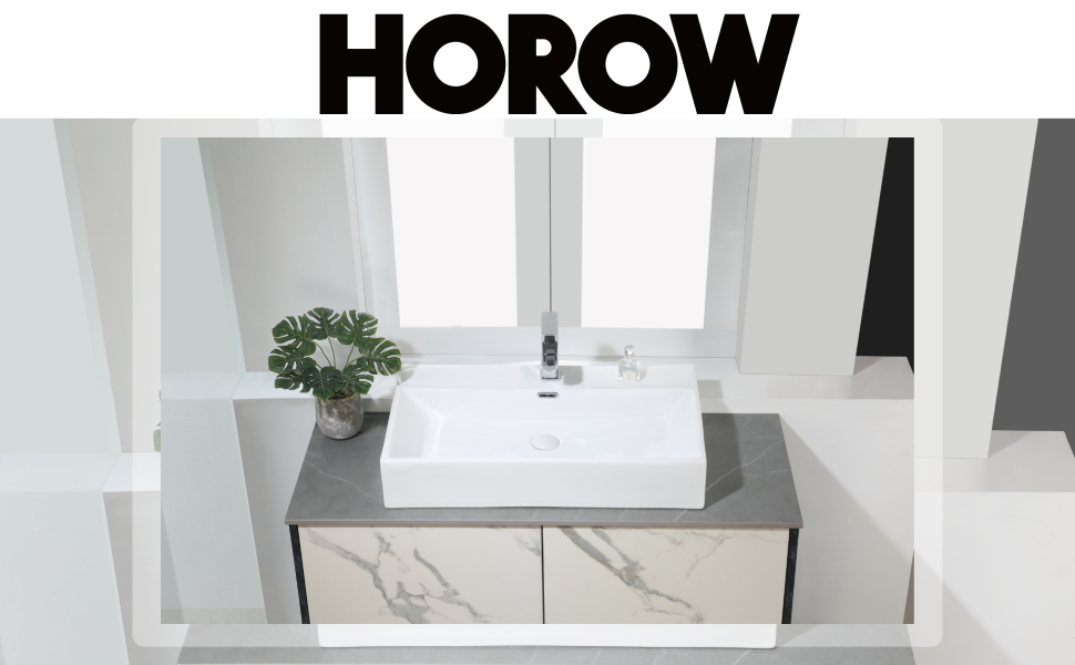 Lavabo en céramique blanche