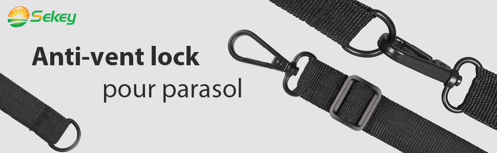 Sekey Anti-vent pour parasol