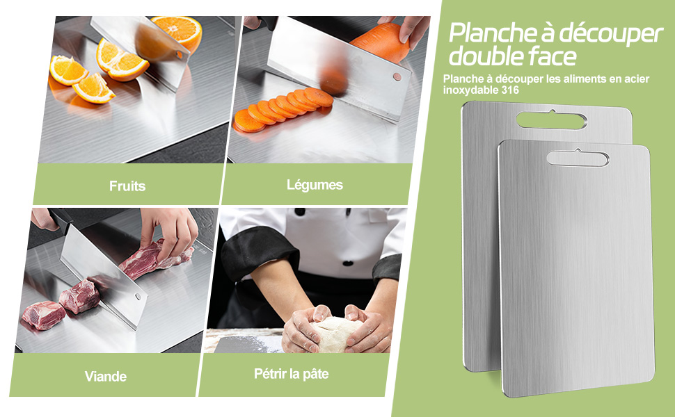 planche a decouper en titane