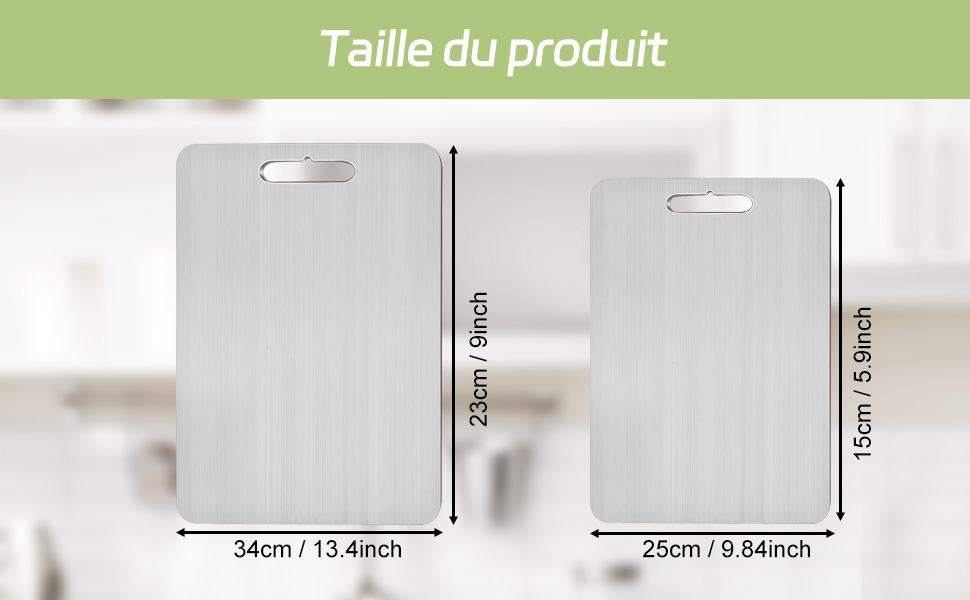 planche à découper en titane