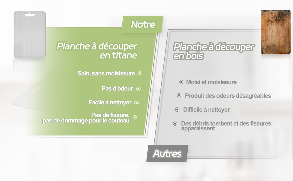 planche a decouper titane