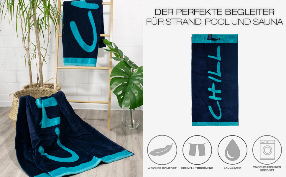 Serviette de plage Chill Blue