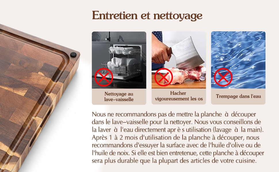 Entretien et nettoyage