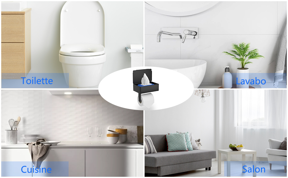 porte papier toilette adhesif