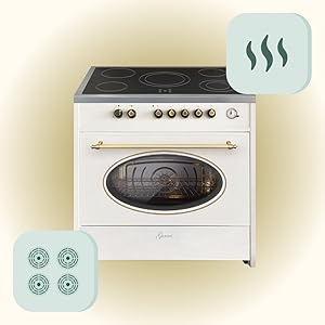 Cuisinière électrique sur pied
