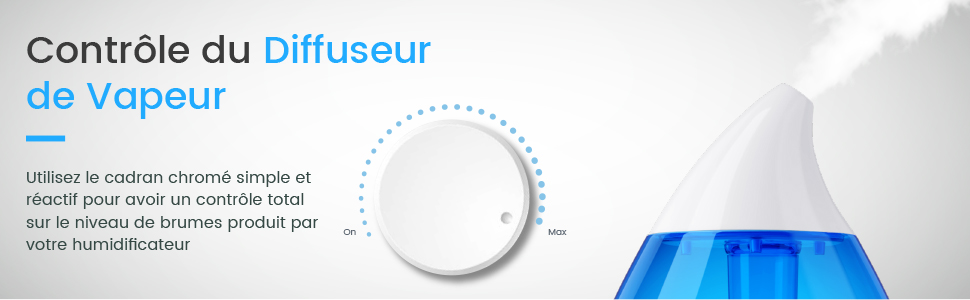 humidificateur saturateur d'air a ultrason radiateur bebe silencieux enfant diffuseur mist