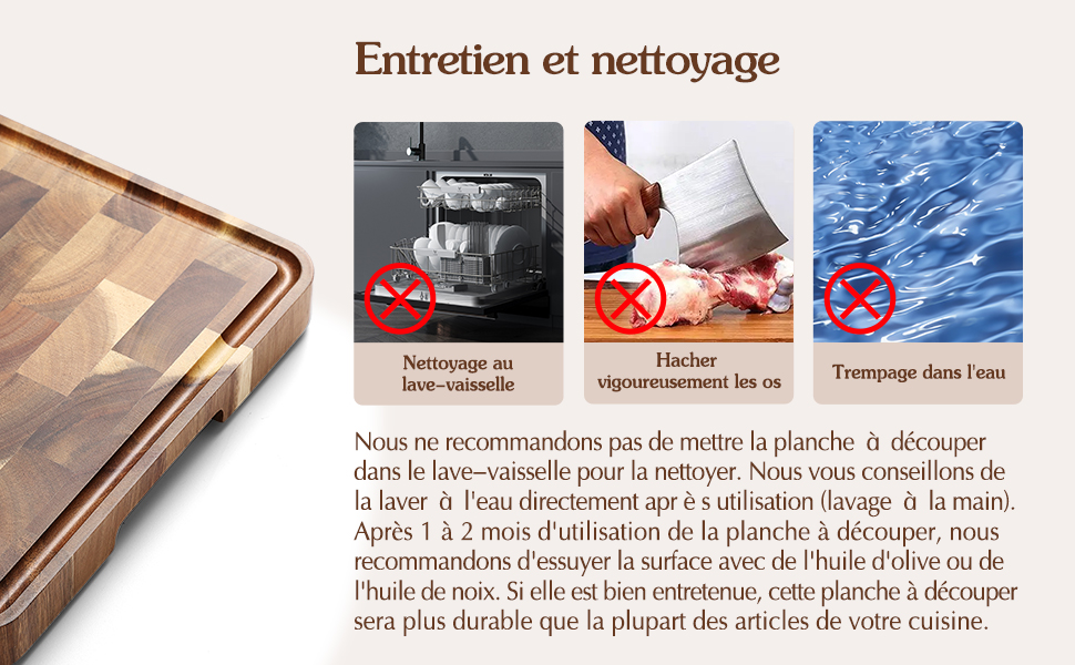 Entretien et nettoyage