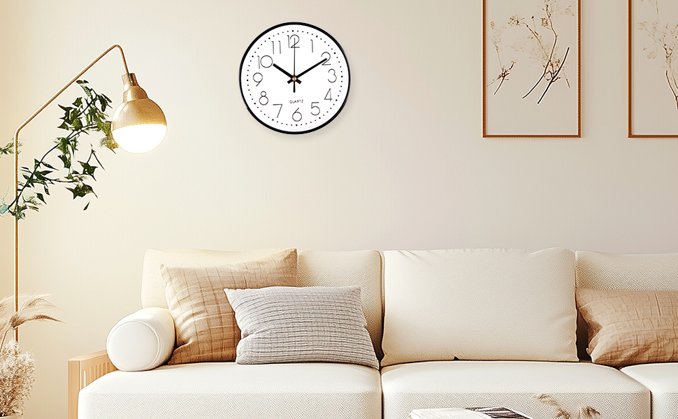 horloge murale silencieuse