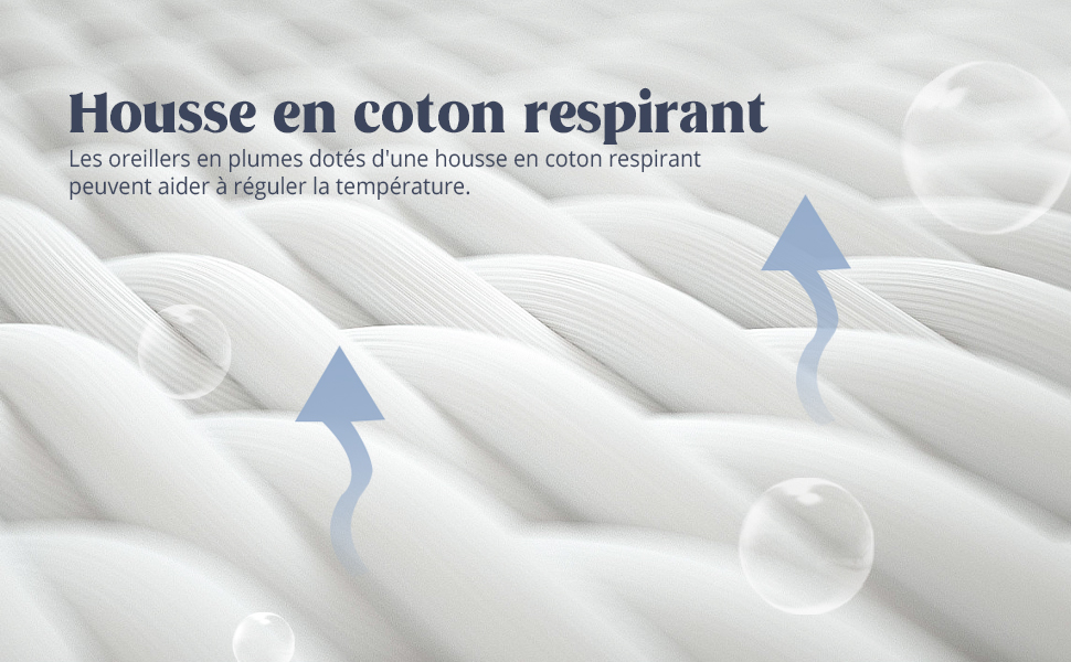 housse en coton respirant