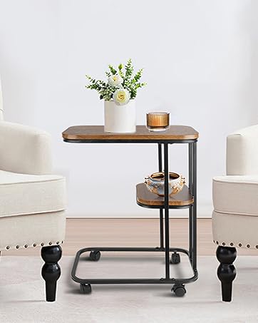 Table d'appoint canapé avec structure en métal