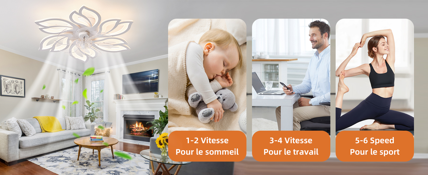 lustre ventilateur de plafond