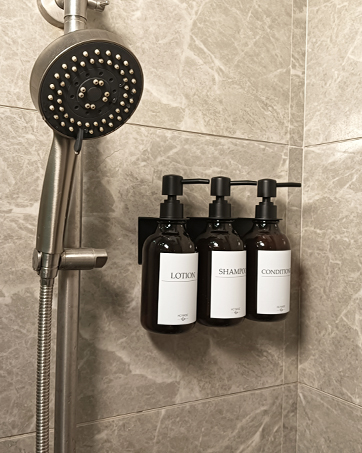 Lot de 3 Distributeur Savon Mural