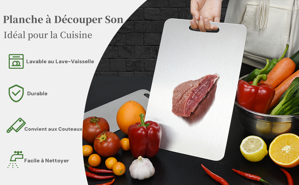 planche a decouper en titane