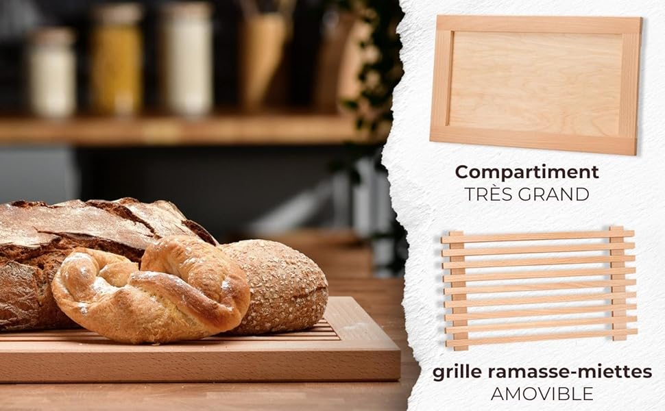 planche a decouper les miettes pour les miens couteau pain planche a decouper avec compartiment