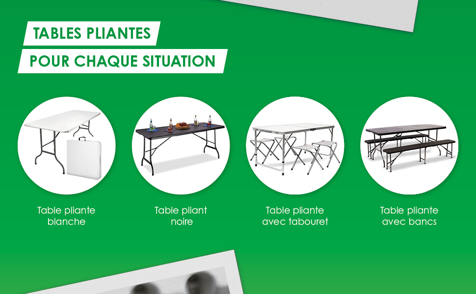 Maxxgarden tables pliantes pour chaque situation