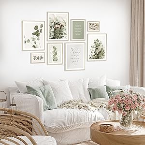 Lot de posters nature paysage beige mer