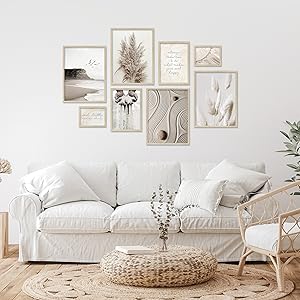 Lot de posters botanique vert eucalyptus