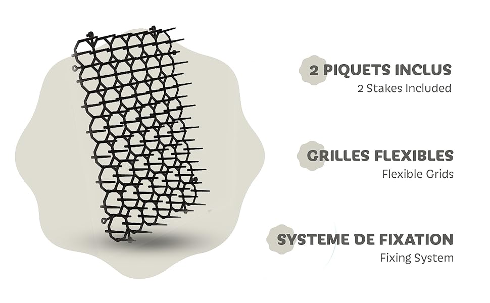 grilles anti-nuisibles, rats, plantations, jardinières, jardin, naturel, écologique, efficace, fleur