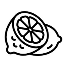 Symbole d'hygiène profonde citron