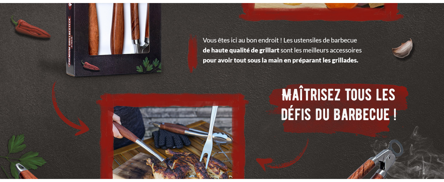 couverts à barbecue