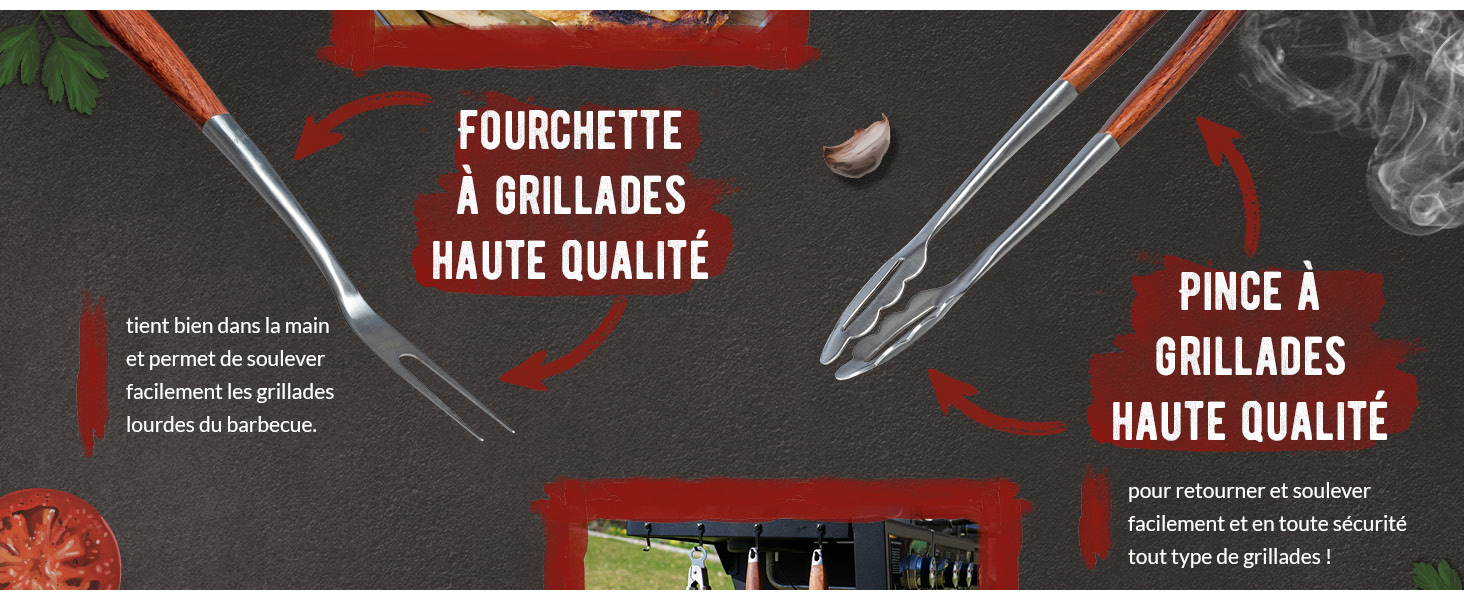 couverts à barbecue