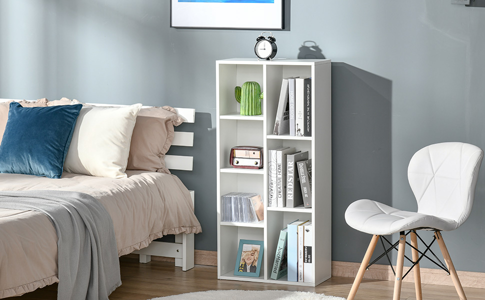 étagere bois blanche basse petite mini murale déchelle bibli