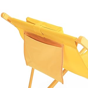 Organiseur pour chaise de plage.