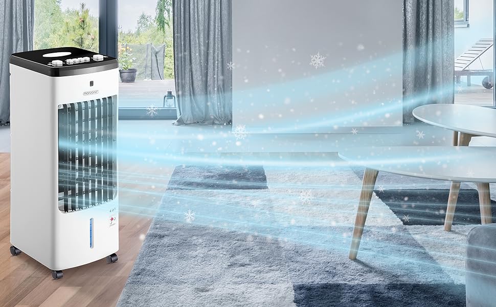   Climatiseur mobile ventilateur mobile eau glaçon froid ventilateur déshumidificateur salle de bain