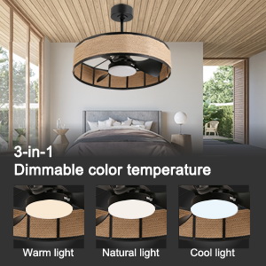 boho caged ceiling fans with lights