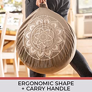 coussin de yoga