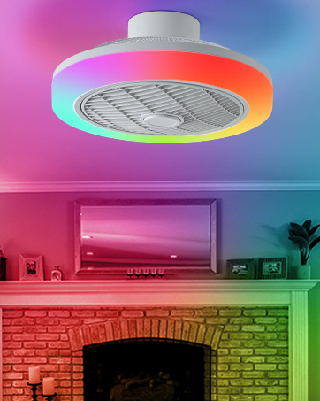 RGB ventilateur plafond