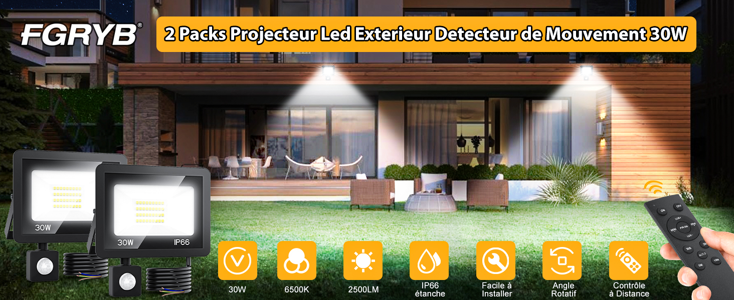 projecteur led exterieur detecteur de mouvement