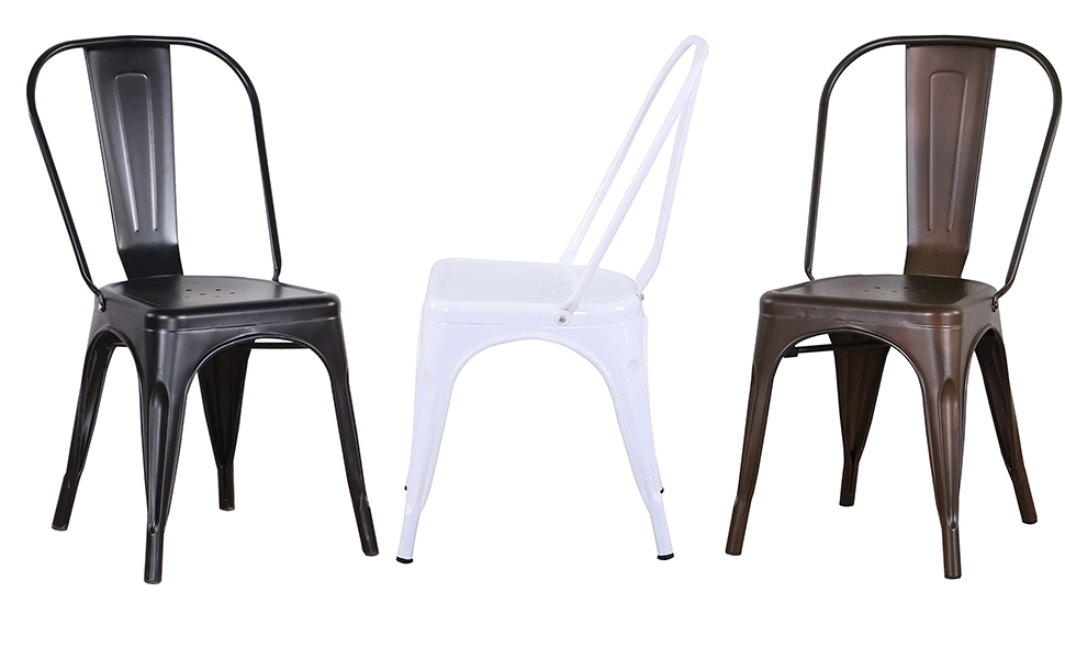 chaise industrielle en métal