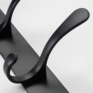 Practical shape black coat hook