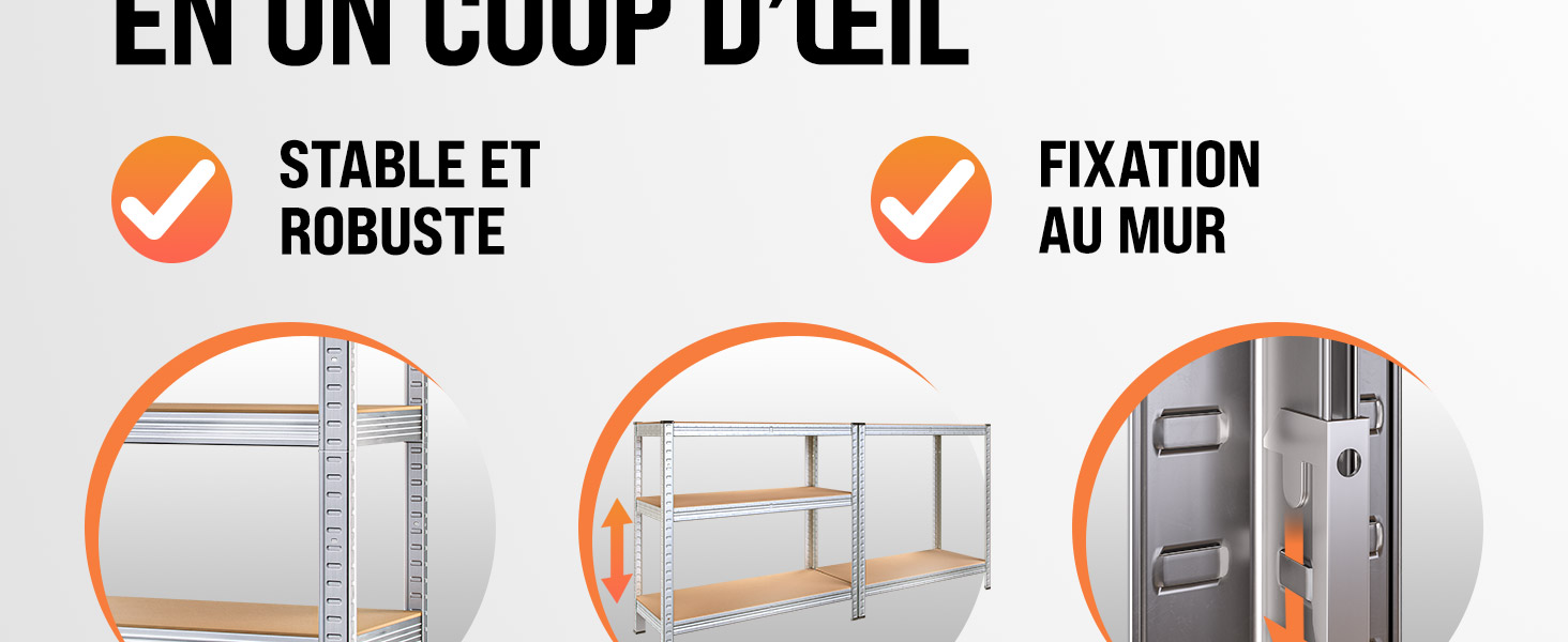 Etagere rangement etagere etagere garage etagere charge lourde rangement garage etagere metal 