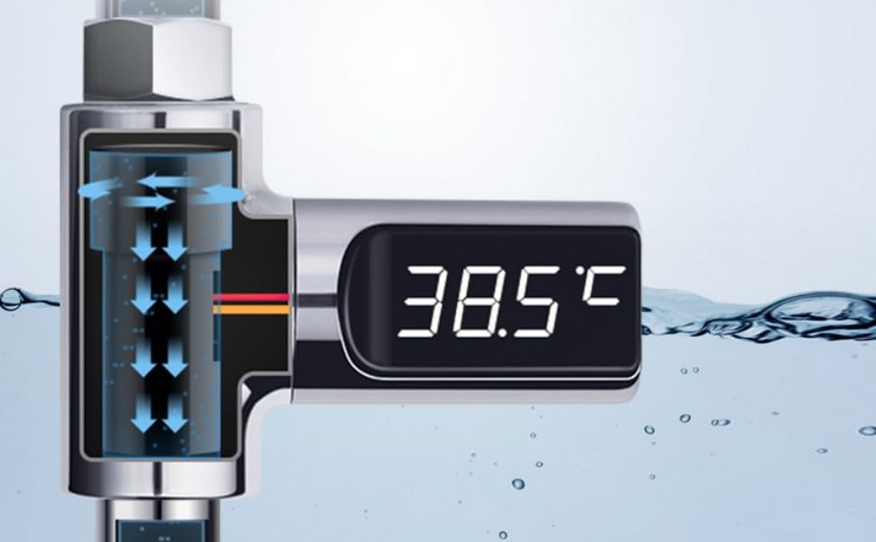 thermomètre de douche avec écran