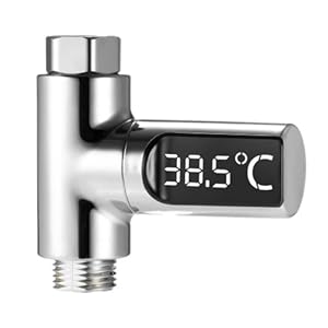thermomètre de douche rotatif affichage