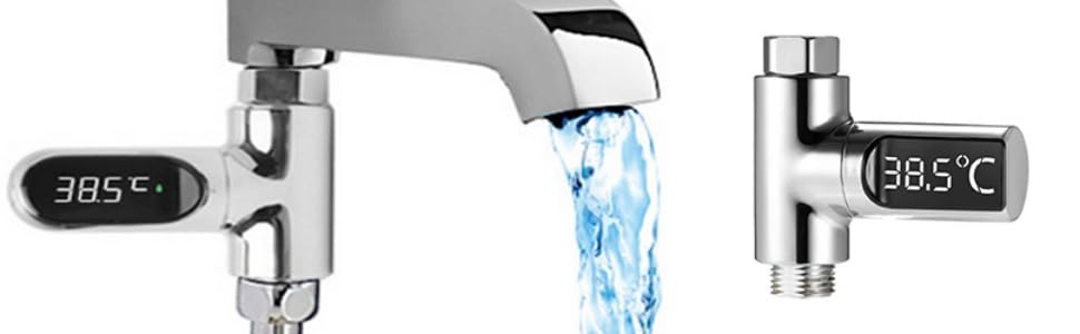thermomètre de puissance de débit d'eau