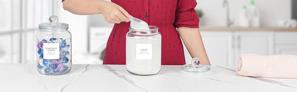 bocal en verre avec couvercle