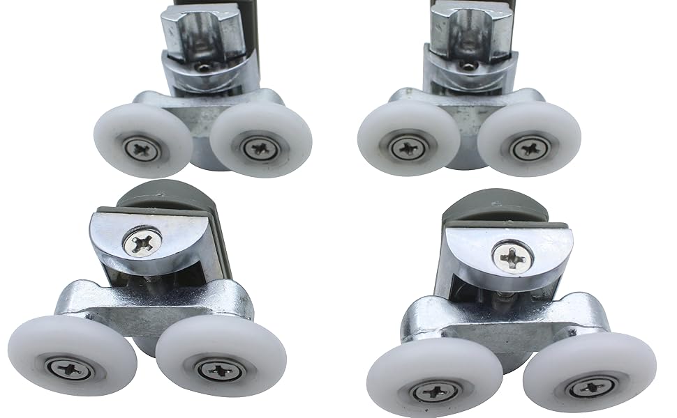 Roulettes pivotantes Twin Wheels de douche