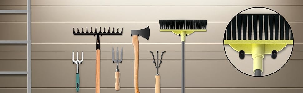 Support Outils de Jardin Mural Robustes