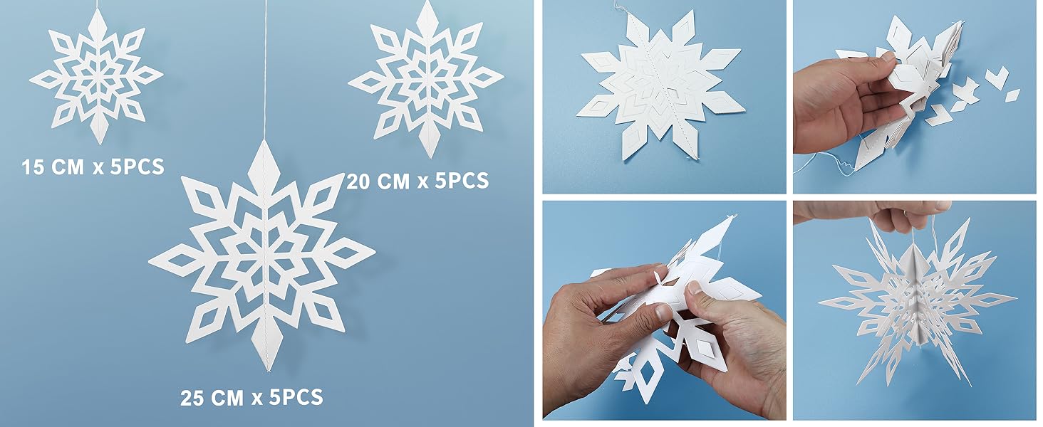 Noël Autocollants, Stickers Fenetre Flocon de Neige Noël en PVC