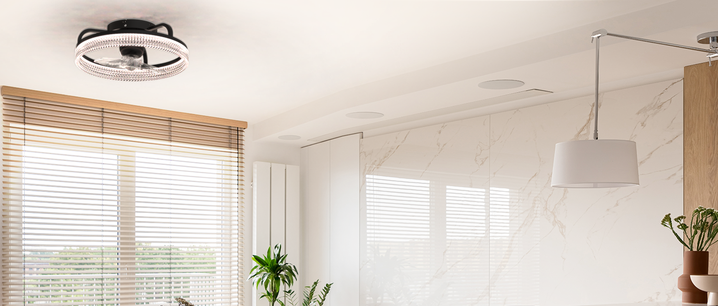 FIMEI Ventilateur de Plafond avec Lampes