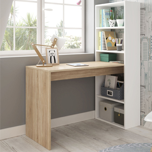 Étagère avec table.